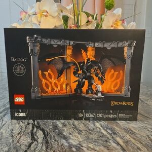 LEGO Icons Balrog Set - Black and Orange